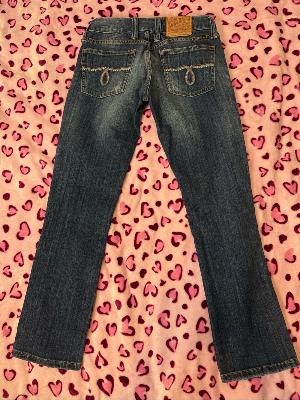 Lucky Brand Straight Leg Jeans in Faded Blue - Picture 5 of 10